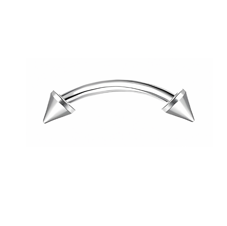16G Silver Eyebrow Piercing Rook Piercing with Nails Stainless Steel