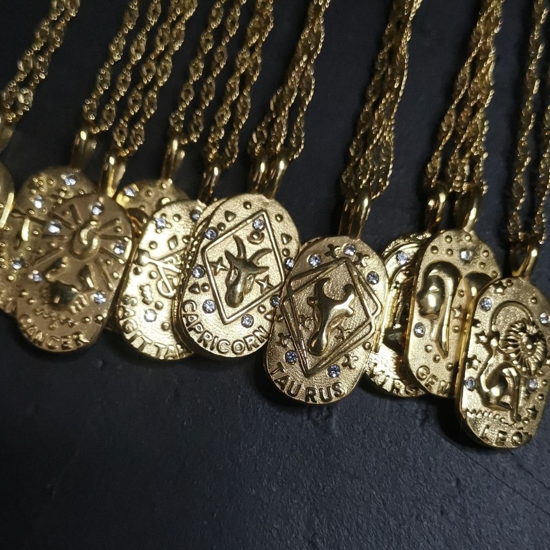 Constellation Necklaces 18K Gold Plated Stainless Steel Hypo-allergenic And Tarnish Free