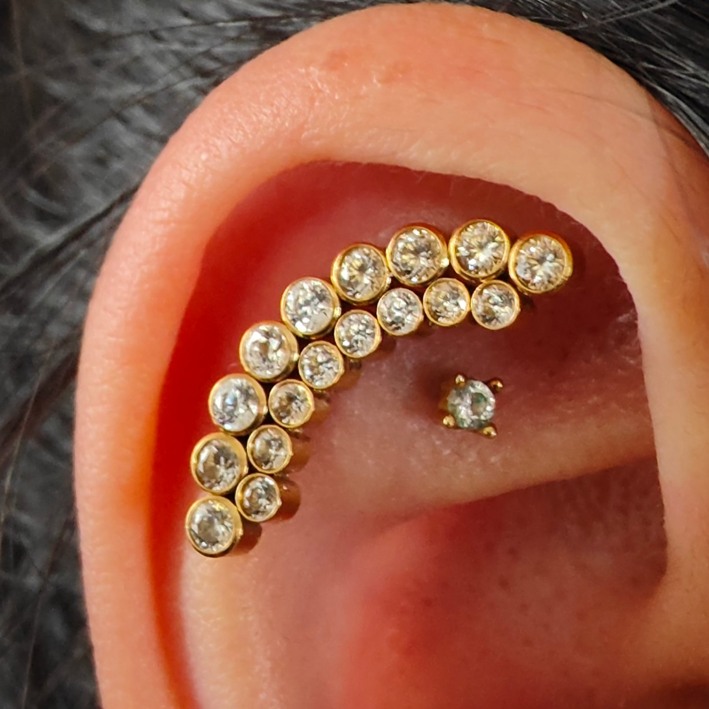 Titanium 16G Internal Thread Piercing – Hypoallergenic and Durable Jewelry