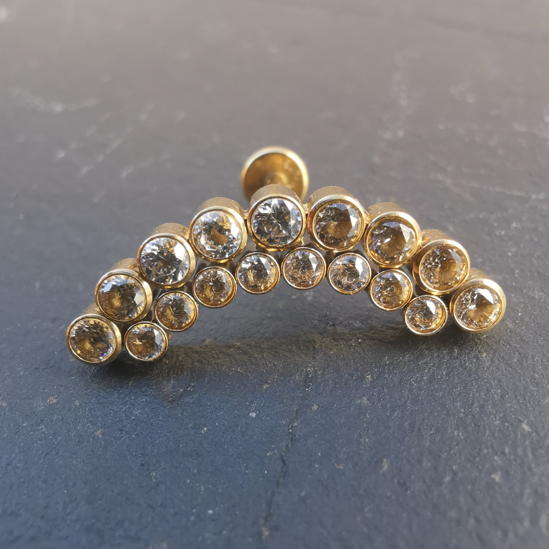 Titanium 16G Conch / Flat / Cartilage Piercing with Internal Thread - Ear Piercing