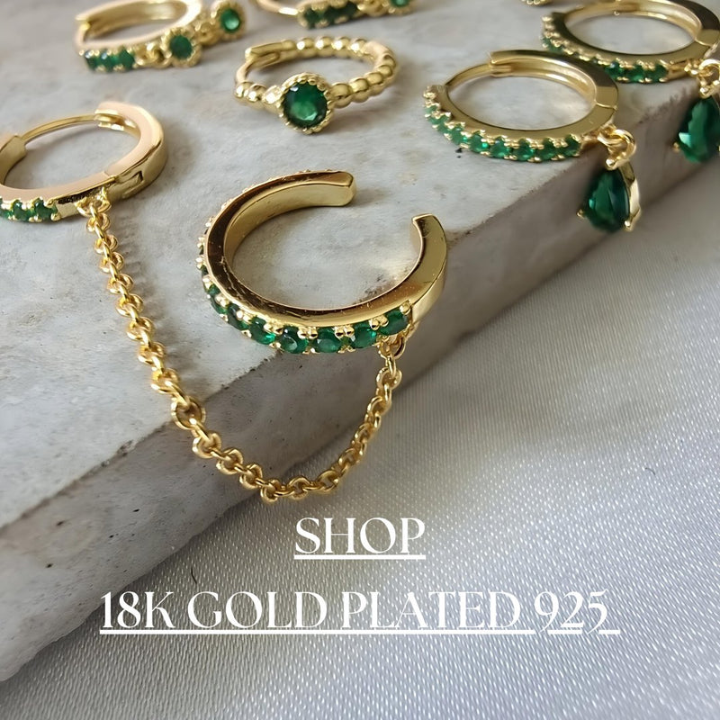 Elegant 18K Gold Plated 925 Sterling Silver Jewelry Collection – Luxurious, tarnish-resistant, and hypoallergenic pieces for timeless style.
