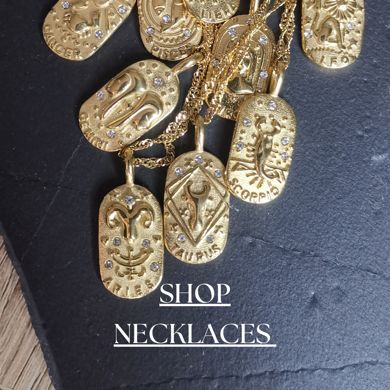 Discover our Necklace Collection featuring elegant and trendy designs in gold PVD Stainless Steel and 925 sterling silver. From delicate chains to statement pendants, our necklaces are perfect for layering or wearing solo.