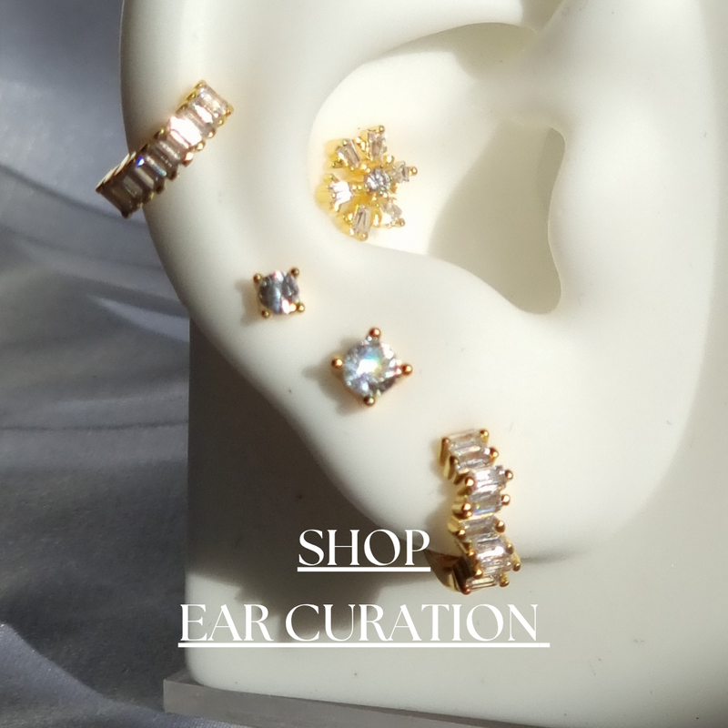 Discover our Ear Curation Sets Jewelry Collection, featuring stylish matching earrings, cuffs, and studs for a perfectly curated ear. Designed in gold, silver, and sterling silver, these sets offer a trendy and cohesive look for any style.