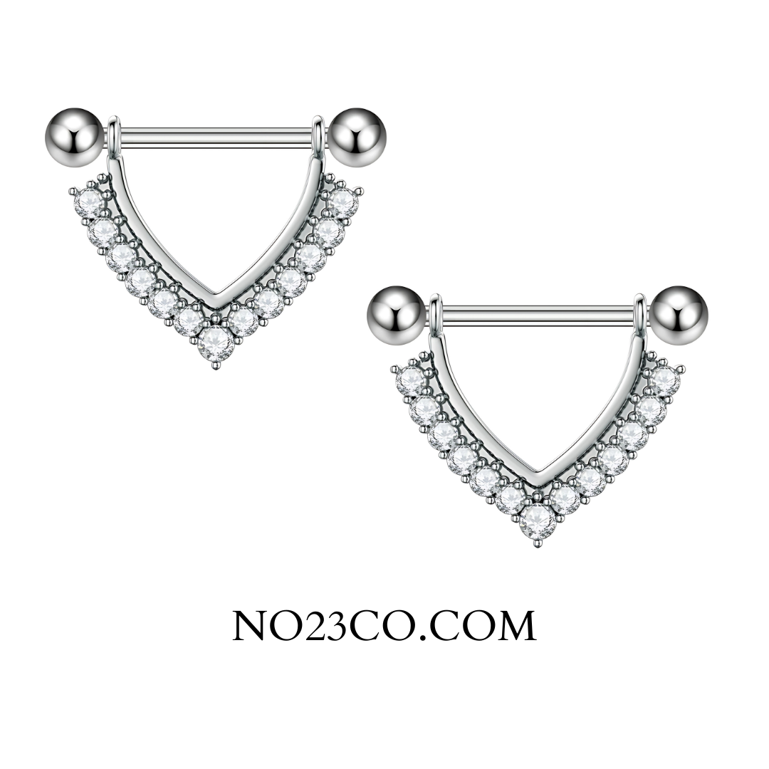 Shield Pierced Nipple Piercing Jewelry | Body Jewelry