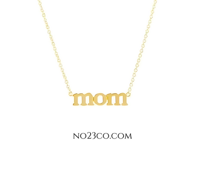 mom necklace - mothers day gift necklace 18K Gold plated 925