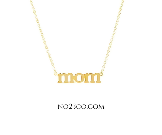 mom necklace - mothers day gift necklace 18K Gold plated 925